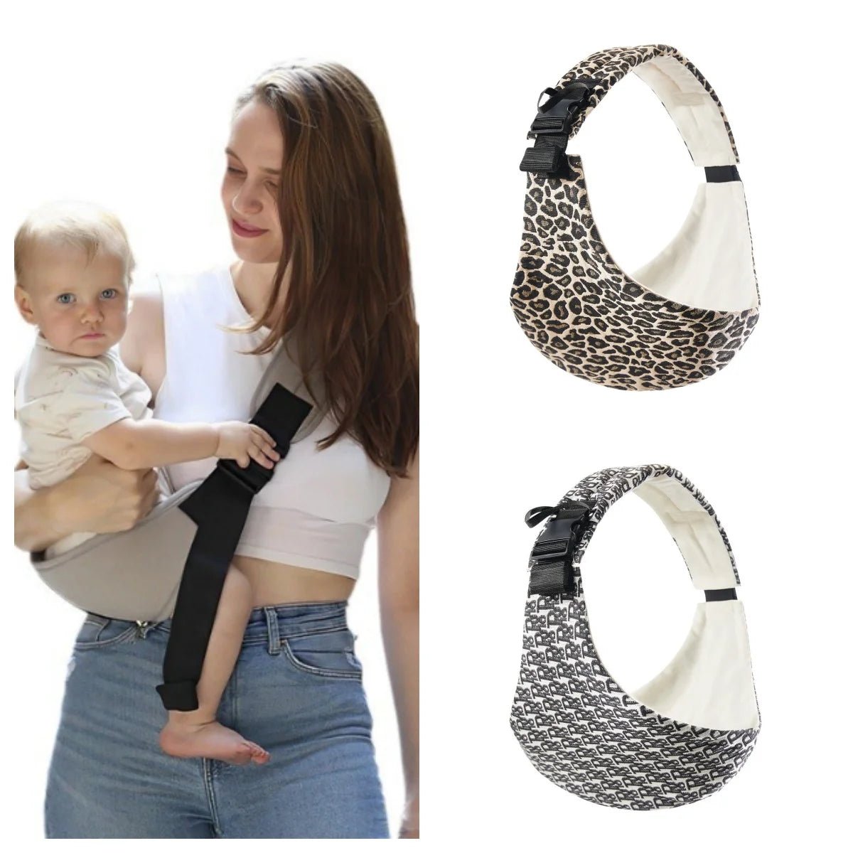Echarpe-de-portage-bébé-JoliPort™-Babe-Mama-portage-facile