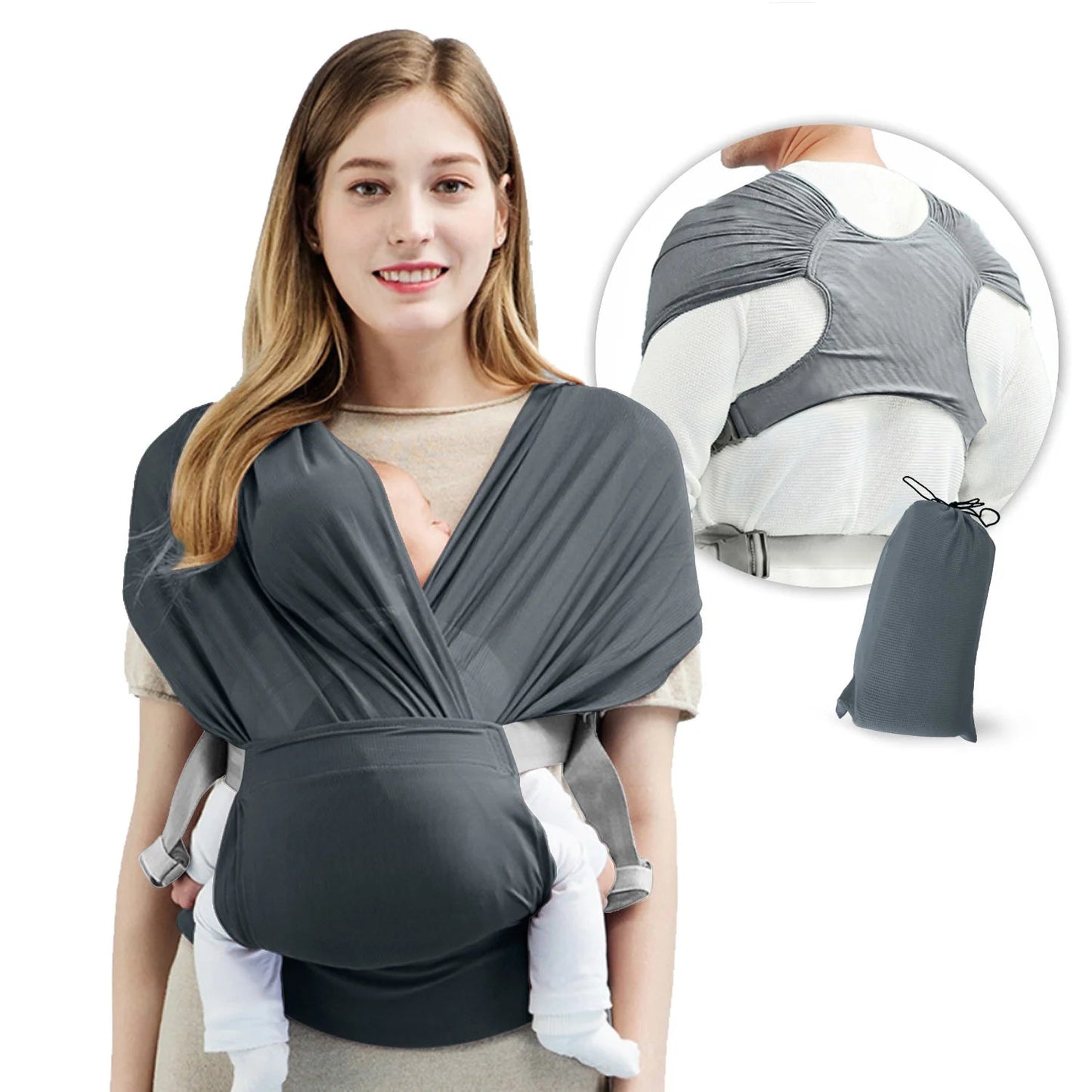 Echarpe-de-portage-FiloDoux™-Babe-Mama-bébé-heureux