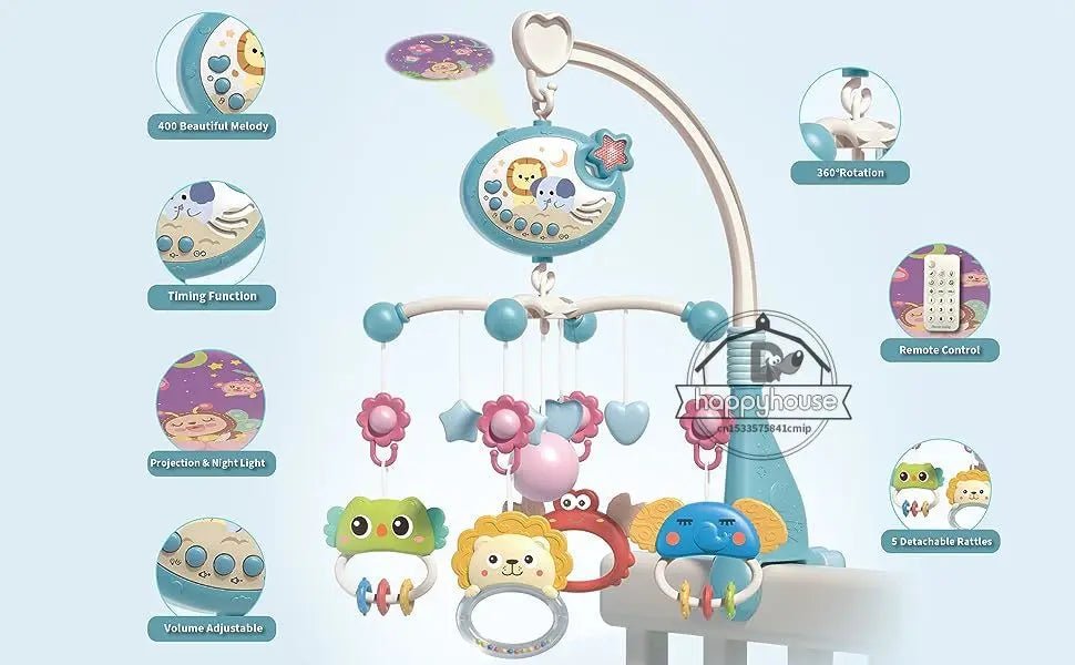 mobile bébé - berceau avec lumiere - Babe - mama