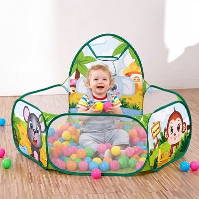 Piscine à balles bébé – MiniBulle™ | Jeu sensoriel sûr - Babe - mama