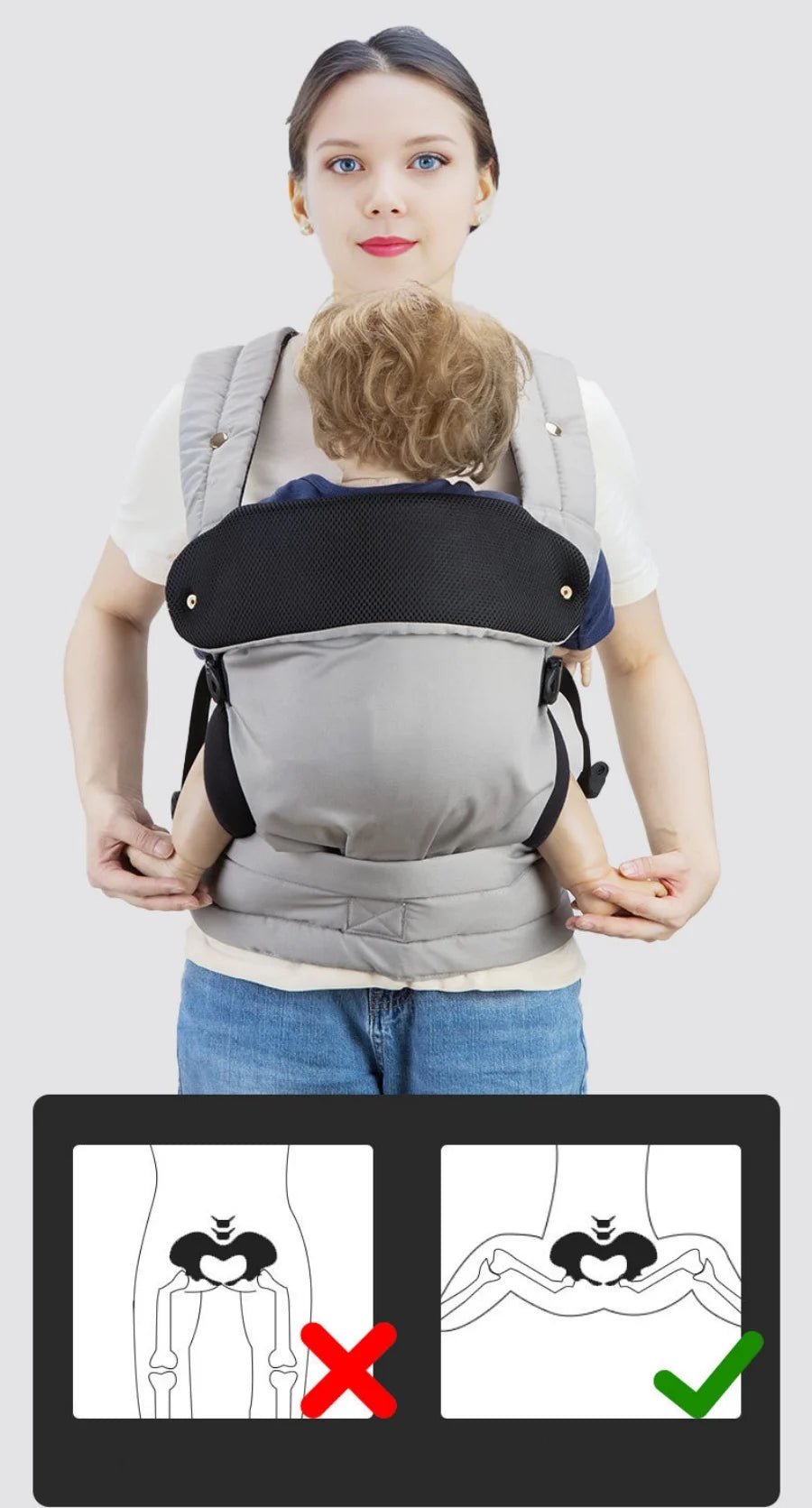 Porte bébé physiologique - AvecToi™ - Babe - mama