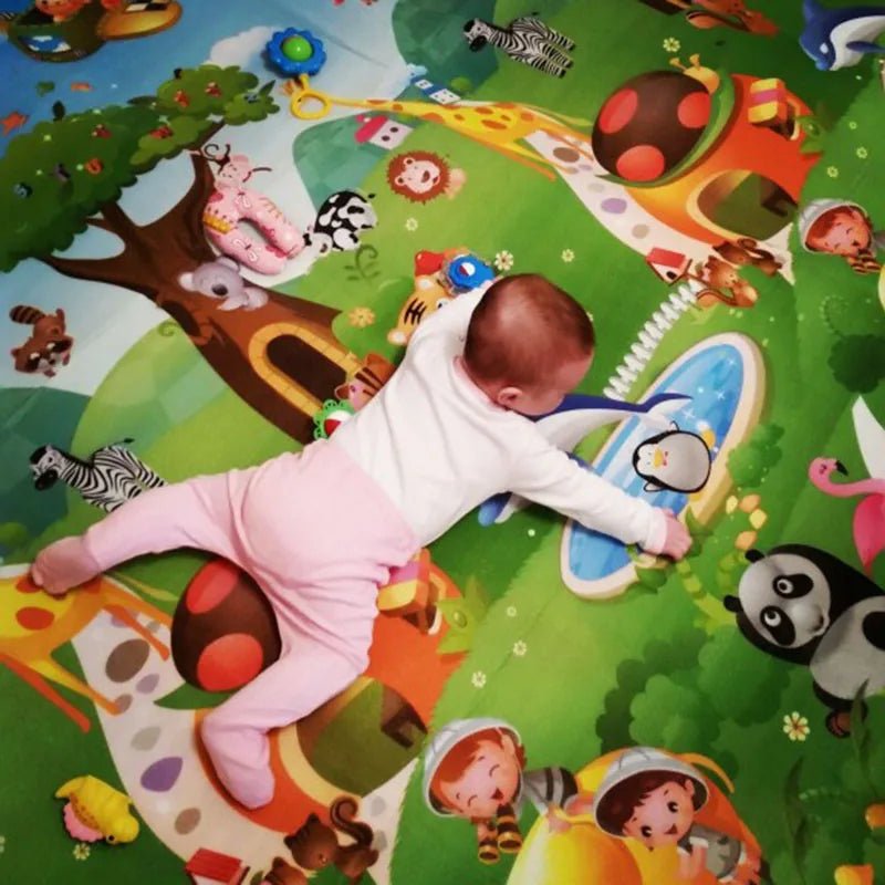 tapis de sol pour bebe - tapis jeu double face animaux bébé - Babe - mama