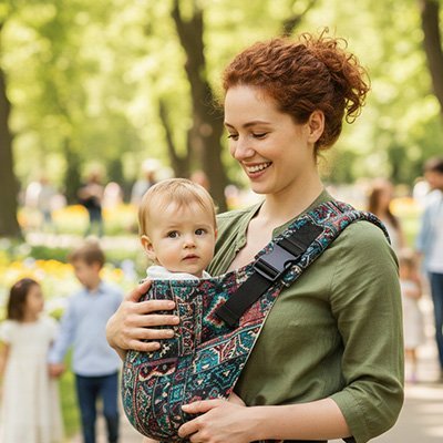 Écharpe de portage bébé - MonCâlin™ | Confort Premium - Babe - mama