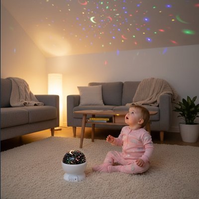 Projecteur enfant - LUMISTELLA™ : Ciel Étoilé Magique - Babe-mama