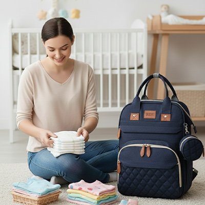 Sac à langer - CâlinBag™ | Multifonctionnel & élégant - Babe - mama