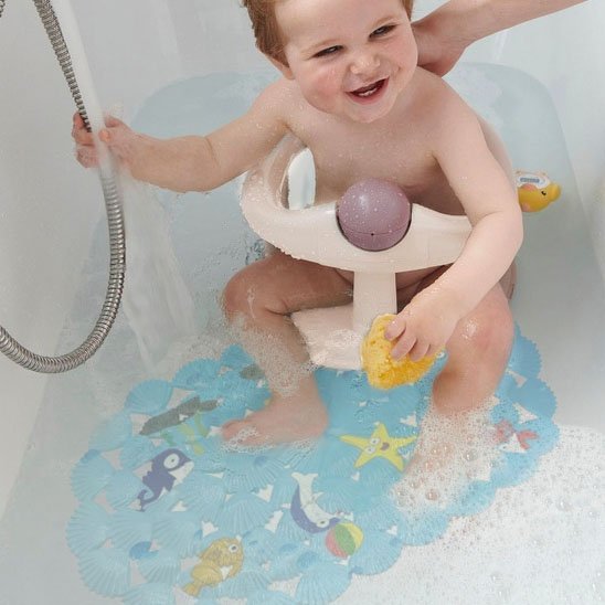 Tapis de bain bebe - AquaBébé™ | Antidérapant et sécurisé - Babe - mama