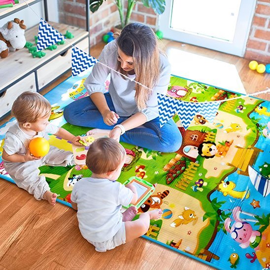 Tapis d'éveil - MiniSens™ | coloré sensoriel pour bébé - Babe - mama