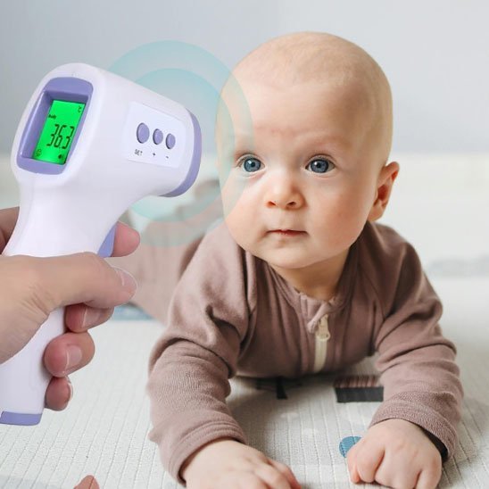 Thermomètre frontal - ThermoFlash™ | Précision instantanée - Babe - mama