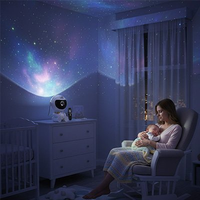 Veilleuse projection - BabyDream™| Nuit étoilée apaisante - Babe - mama